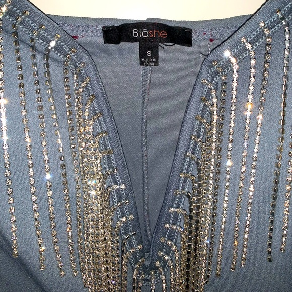 Rhinestone Fringe Dress - Picture 3 of 5
